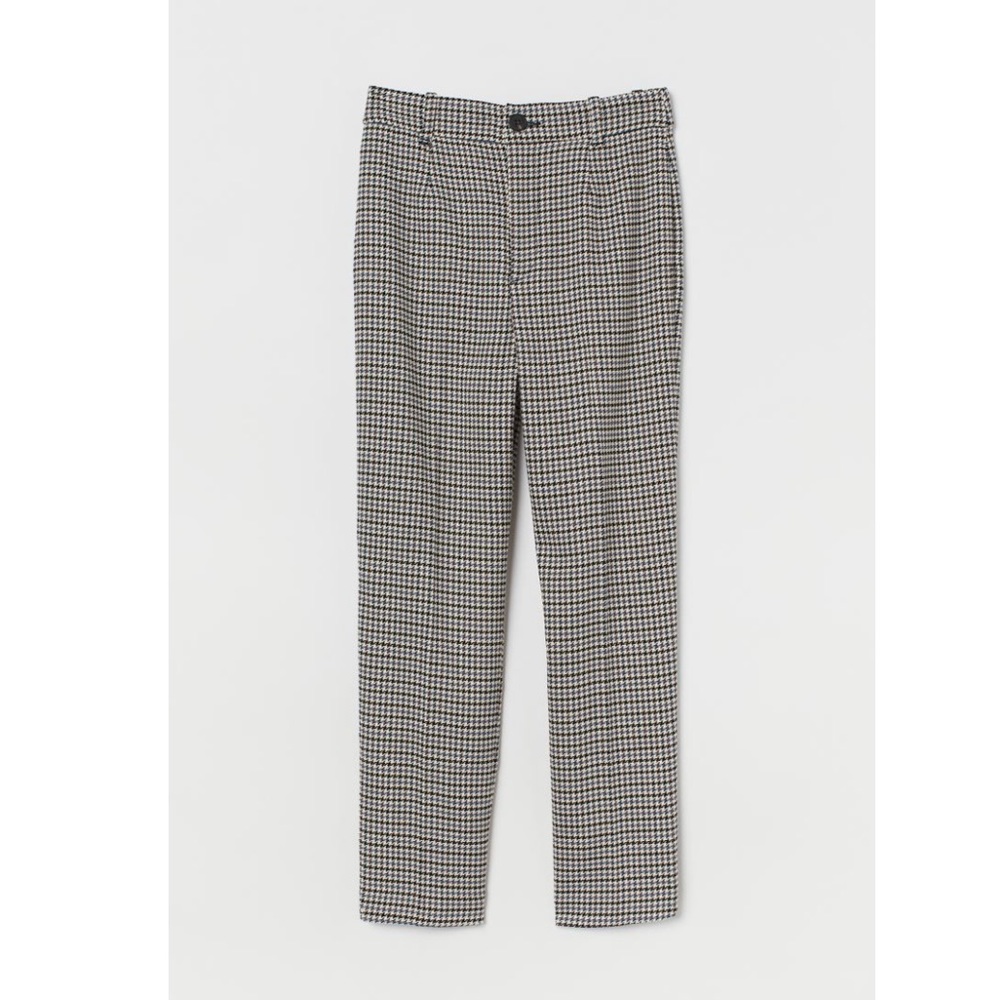 Ankle-length Pants Black/houndstooth-patterned